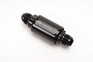High Performance Fuel Filter | Competition In-Line -8 AN | 1-1/4 x 3-1/4 | 40 Micron | Billet Aluminum