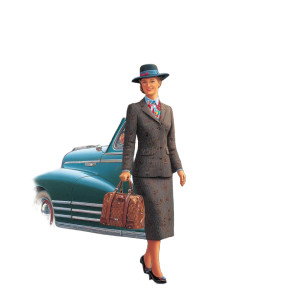 Glamorous 1940S Woman V2 Vinyl Car Decal Sticker – Waterproof & UV-Resistant 8"