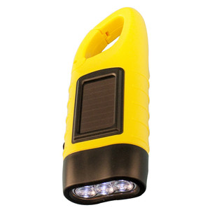 Solar Powered LED Flashlight | Dynamo Crank Handle Chargeable | Textured Grip, Rugged Design Solar Powered LED Flashlight | Dynamo Crank Handle Chargeable | Textured Grip, Rugged Design
