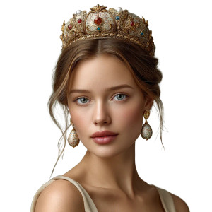 Ethereal Easter Queen Vinyl Car Decal Sticker – Waterproof & UV-Resistant 8"