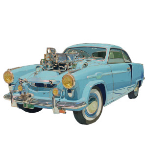 Car V7 Vinyl Car Decal Sticker – Waterproof & UV-Resistant 8"