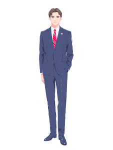 Young Man In Suit V2 Vinyl Car Decal Sticker – Waterproof & UV-Resistant 8"