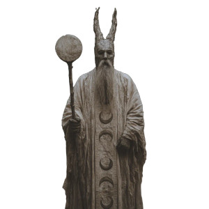 Pagan Moon Ritual Vinyl Car Decal Sticker – Waterproof & UV-Resistant 8"