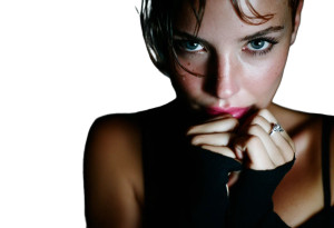 Buzz Cut Woman Vinyl Car Decal Sticker – Waterproof & UV-Resistant 8"