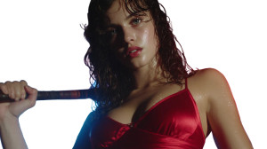 Rebellious Woman Portrait Vinyl Car Decal Sticker – Waterproof & UV-Resistant 8"