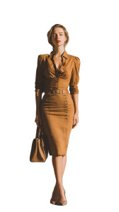 Confident Office Woman Vinyl Car Decal Sticker – Waterproof & UV-Resistant 8"