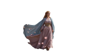 Ancient Blossom Maiden Vinyl Car Decal Sticker – Waterproof & UV-Resistant 8"