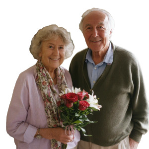 Elderly British Couple Vinyl Car Decal Sticker – Waterproof & UV-Resistant 8" Elderly British Couple Vinyl Car Decal Sticker – Waterproof & UV-Resistant 8"
