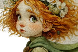 Whimsical Flower Crown Vinyl Car Decal Sticker – Waterproof & UV-Resistant 8"