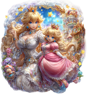 Princess Peach Cartoon Vinyl Car Decal Sticker – Waterproof & UV-Resistant 8" Princess Peach Cartoon Vinyl Car Decal Sticker – Waterproof & UV-Resistant 8"