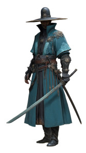 Swordsman Mage Vinyl Car Decal Sticker – Waterproof & UV-Resistant 8"