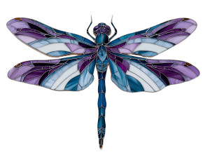 Dragonfly Stained Glass Vinyl Car Decal Sticker – Waterproof & UV-Resistant 8" Dragonfly Stained Glass Vinyl Car Decal Sticker – Waterproof & UV-Resistant 8"