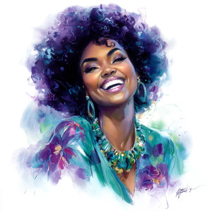 Vibrant Afro Portrait V3 Vinyl Car Decal Sticker – Waterproof & UV-Resistant 8"