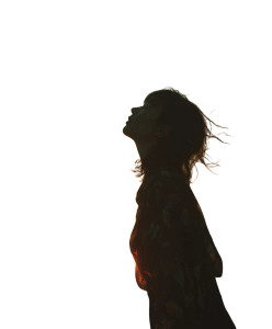 Japanese Woman Sunset Vinyl Car Decal Sticker – Waterproof & UV-Resistant 8"