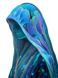 Celestial Luminescent Weaver Vinyl Car Decal Sticker – Waterproof & UV-Resistant 8"