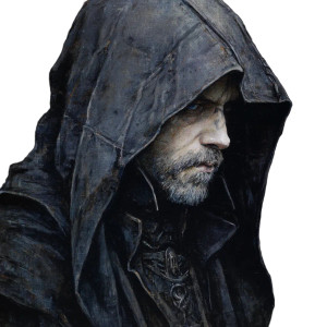 Dark Cultist Portrait Vinyl Car Decal Sticker – Waterproof & UV-Resistant 8"