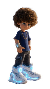 Cartoon Boy Glowing Vinyl Car Decal Sticker – Waterproof & UV-Resistant 8"