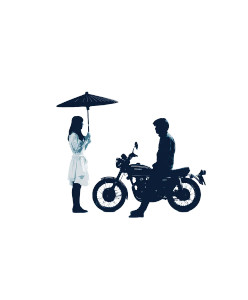 Minimalist Street Art Vinyl Car Decal Sticker – Waterproof & UV-Resistant 8"