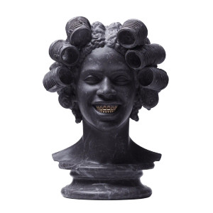 Black Marble Statue Vinyl Car Decal Sticker – Waterproof & UV-Resistant 8"