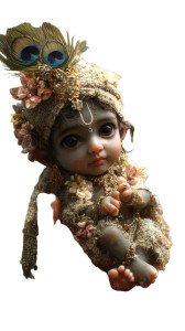 Baby Baal Krishna V2 Vinyl Car Decal Sticker – Waterproof & UV-Resistant 8"