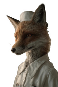 Nurse Fox Vinyl Car Decal Sticker – Waterproof & UV-Resistant 8"