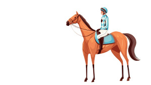 Whimsical Race Horse Vinyl Car Decal Sticker – Waterproof & UV-Resistant 8" Whimsical Race Horse Vinyl Car Decal Sticker – Waterproof & UV-Resistant 8"