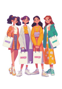 Fashionable Young Women V2 Vinyl Car Decal Sticker – Waterproof & UV-Resistant 8" Fashionable Young Women V2 Vinyl Car Decal Sticker – Waterproof & UV-Resistant 8"