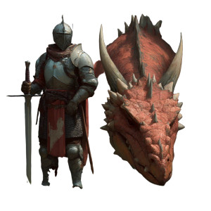 Dragon Knight V9 Vinyl Car Decal Sticker – Waterproof & UV-Resistant 8"