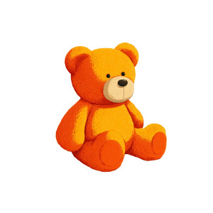 Teddy Bear Illustration V4 Vinyl Car Decal Sticker – Waterproof & UV-Resistant 8"