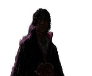 Itachi Uchiha Rain Vinyl Car Decal Sticker – Waterproof & UV-Resistant 8"