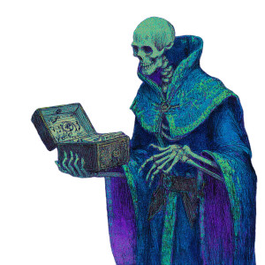 Lich With Music Box Vinyl Car Decal Sticker – Waterproof & UV-Resistant 8"