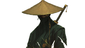 Masked Swordsman V2 Vinyl Car Decal Sticker – Waterproof & UV-Resistant 8"