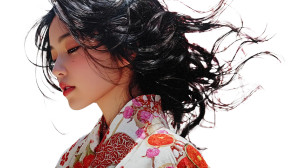 Japanese Woman Kimono V2 Vinyl Car Decal Sticker – Waterproof & UV-Resistant 8"