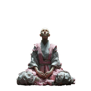 Meditating Monk V18 Vinyl Car Decal Sticker – Waterproof & UV-Resistant 8" Meditating Monk V18 Vinyl Car Decal Sticker – Waterproof & UV-Resistant 8"