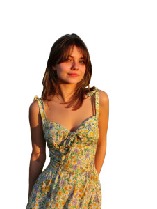 Girl In Sundress Vinyl Car Decal Sticker – Waterproof & UV-Resistant 8"