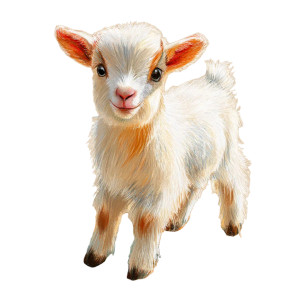 Cute Baby Goat Vinyl Car Decal Sticker – Waterproof & UV-Resistant 8" Cute Baby Goat Vinyl Car Decal Sticker – Waterproof & UV-Resistant 8"