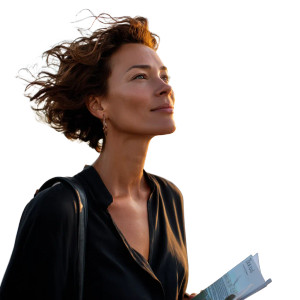 Contemplative Woman Rooftop Vinyl Car Decal Sticker – Waterproof & UV-Resistant 8" Contemplative Woman Rooftop Vinyl Car Decal Sticker – Waterproof & UV-Resistant 8"