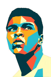Muhammad Ali Logo Vinyl Car Decal Sticker – Waterproof & UV-Resistant 8"