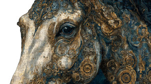 Steampunk Horse Mosaic Vinyl Car Decal Sticker – Waterproof & UV-Resistant 8" Steampunk Horse Mosaic Vinyl Car Decal Sticker – Waterproof & UV-Resistant 8"