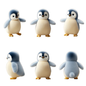 Cute Baby Penguin V4 Vinyl Car Decal Sticker – Waterproof & UV-Resistant 8"