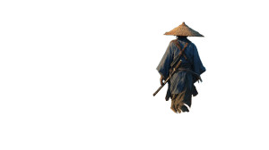 Lone Samurai Wandering Vinyl Car Decal Sticker – Waterproof & UV-Resistant 8"