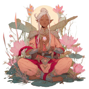 Alien Elf Monk Vinyl Car Decal Sticker – Waterproof & UV-Resistant 8"