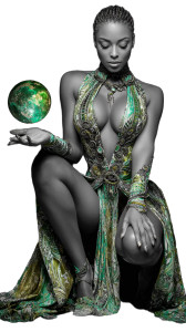 Jamaican Woman Almagest Vinyl Car Decal Sticker – Waterproof & UV-Resistant 8"