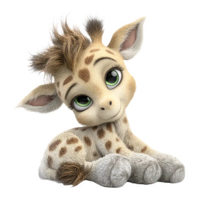 Cute Giraffe Calf Vinyl Car Decal Sticker – Waterproof & UV-Resistant 8" Cute Giraffe Calf Vinyl Car Decal Sticker – Waterproof & UV-Resistant 8"