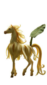 Banana Horse Vinyl Car Decal Sticker – Waterproof & UV-Resistant 8"