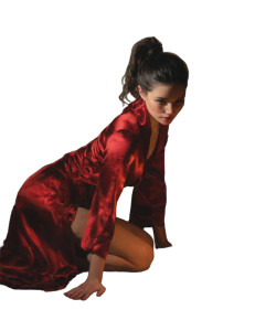 Woman In Red V12 Vinyl Car Decal Sticker – Waterproof & UV-Resistant 8"