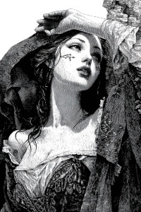 Gothic Mystic Woman Vinyl Car Decal Sticker – Waterproof & UV-Resistant 8" Gothic Mystic Woman Vinyl Car Decal Sticker – Waterproof & UV-Resistant 8"