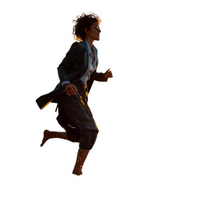 Joyful Beach Runner Vinyl Car Decal Sticker – Waterproof & UV-Resistant 8"