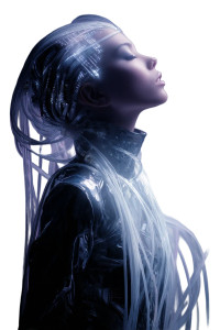 Ethereal Tech Muse Vinyl Car Decal Sticker – Waterproof & UV-Resistant 8"