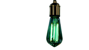 Vintage Light Bulb Vinyl Car Decal Sticker – Waterproof & UV-Resistant 8"